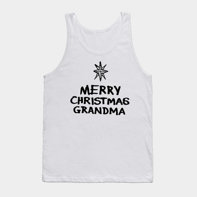 Merry Christmas Grandma Tank Top by Very Simple Graph